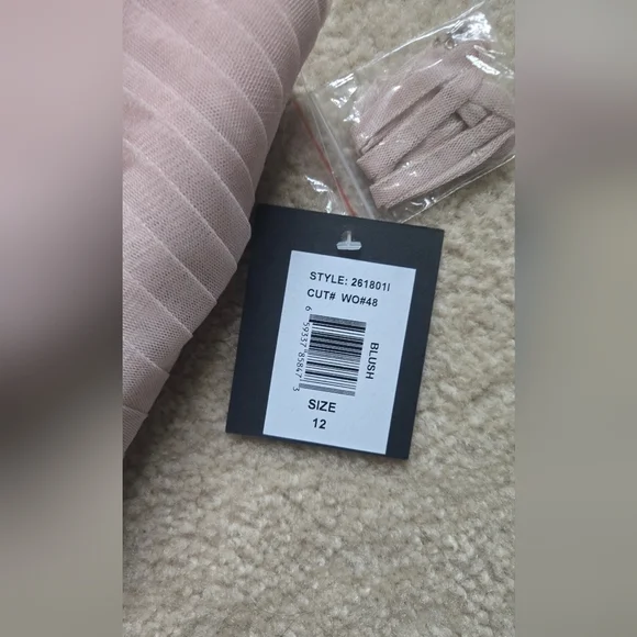 NWT Marina Tulle Cocktail Formal Dress Size 12 - Picture 3 of 16